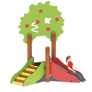 Thiết bị Playset trong nhà / ngoài trời của Apple Tree HDPE Toddler Playground Playground với cầu trượt